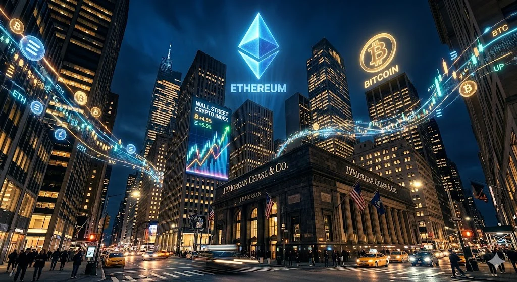 Wall Street stürmt in die Tokenisierung: JPMorgan startet Ethereum-Fonds während Bitcoin-Akzeptanz explodiert