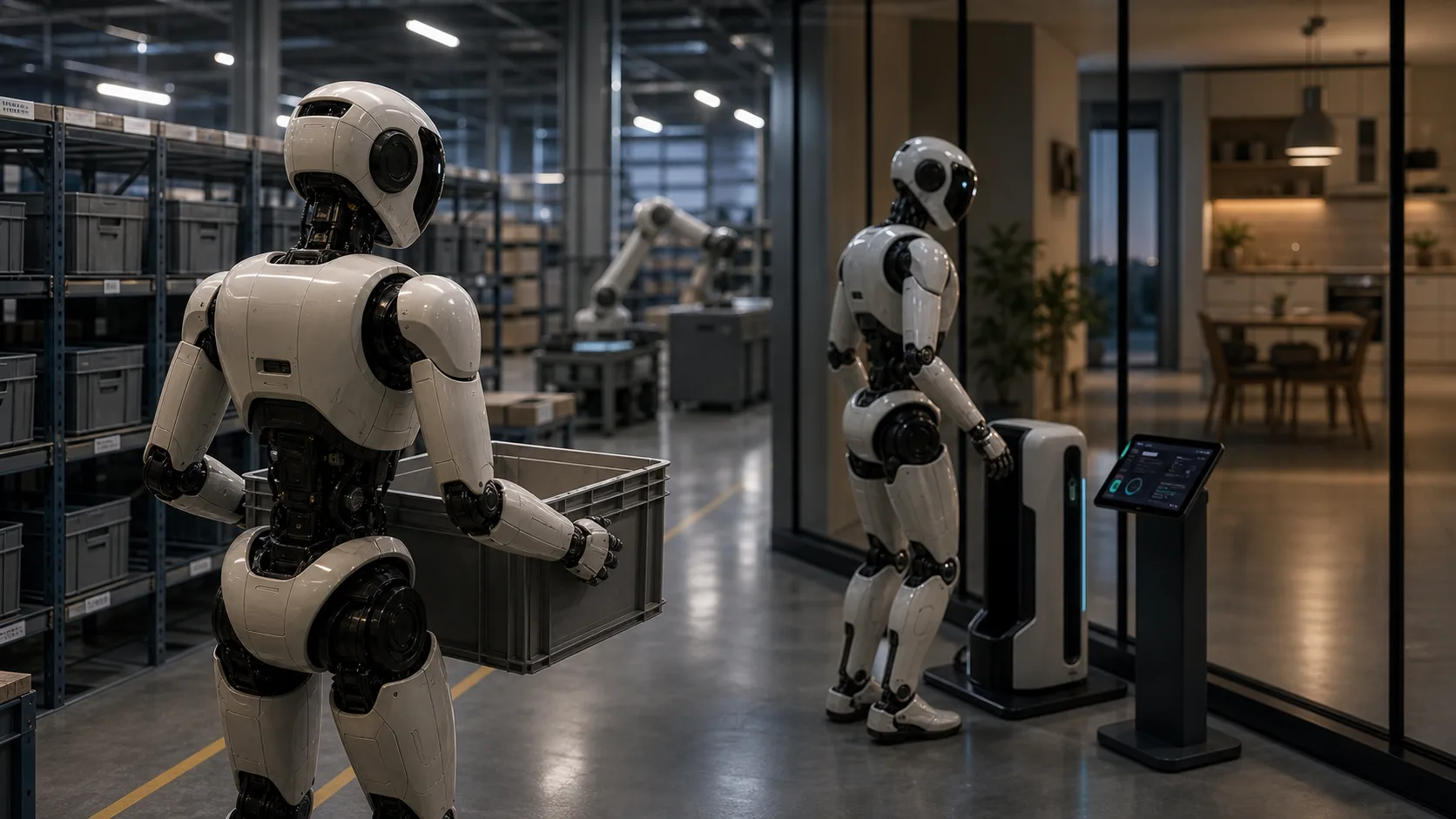 Symbolbild zu humanoiden Robotern in Industrie und späteren Privathaushalten