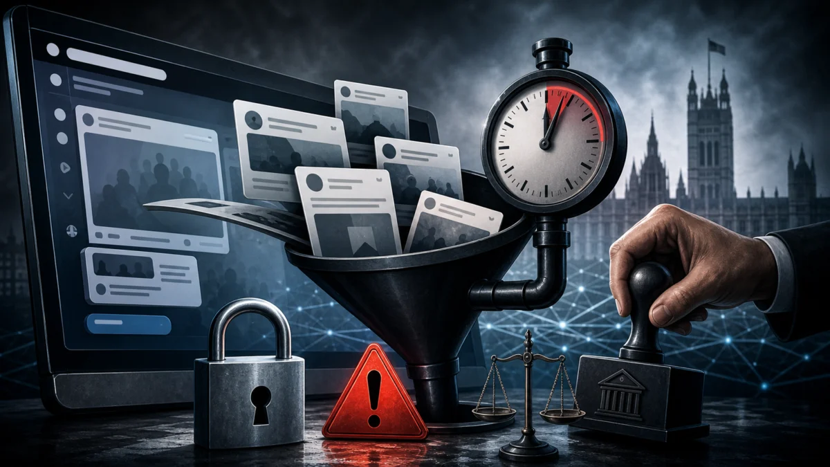 Symbolbild zu Online Safety Act, Plattformzensur und digitaler Meinungsfreiheit
