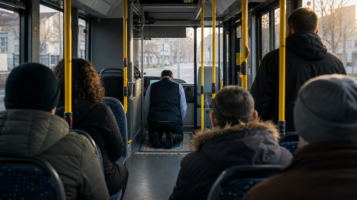 Gebet statt Fahrplan: Islamischer Busfahrer soll Fahrgäste eingeschlossen haben