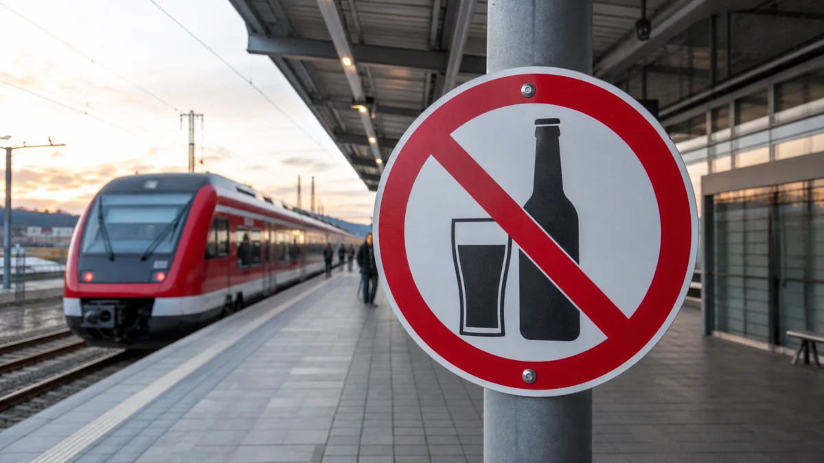 Bis Oktober: Bahn plant Alkoholverbot an allen 5.400 Bahnhöfen