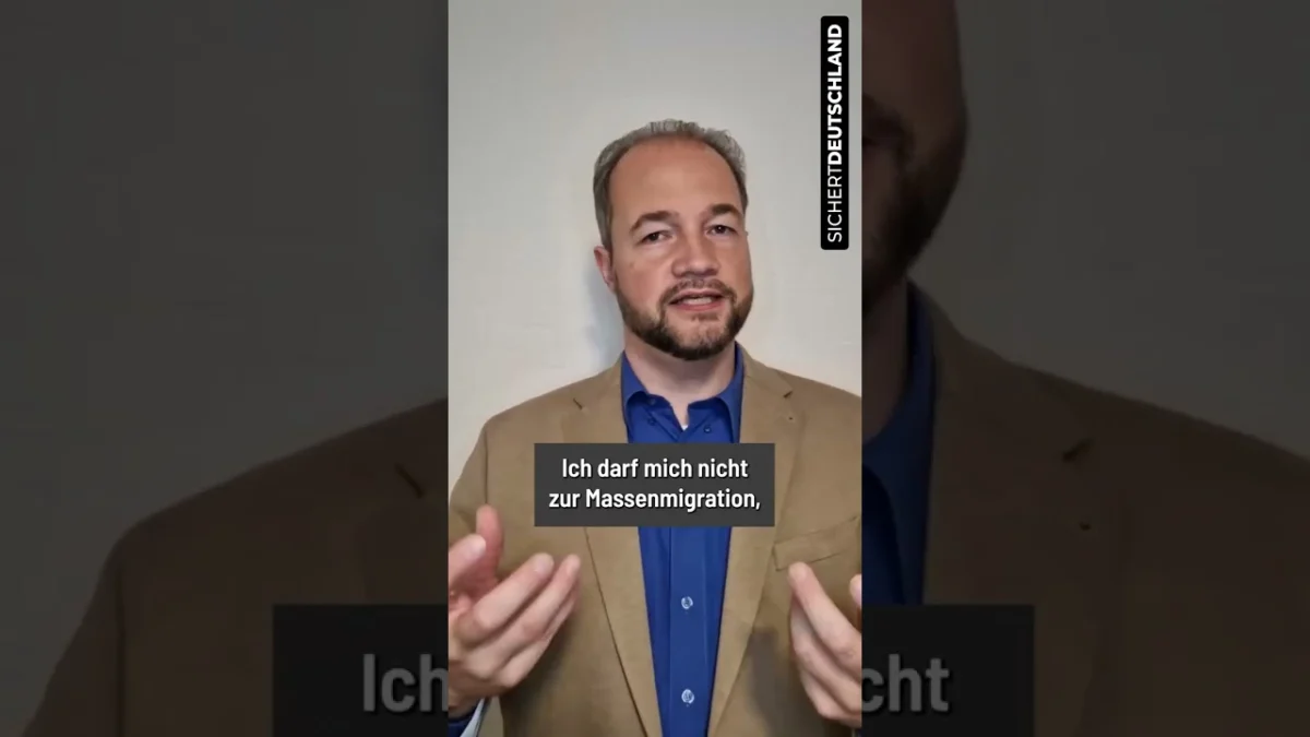 Martin Sichert spricht in seinem Video über den Ausschluss von der Landratswahl in Friesland