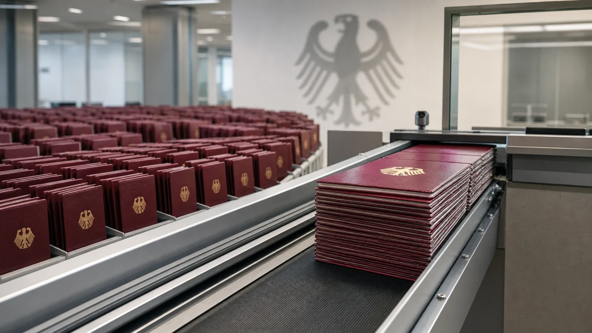 332.524 neue Deutsche: Die Passmaschine läuft auf Rekordtempo