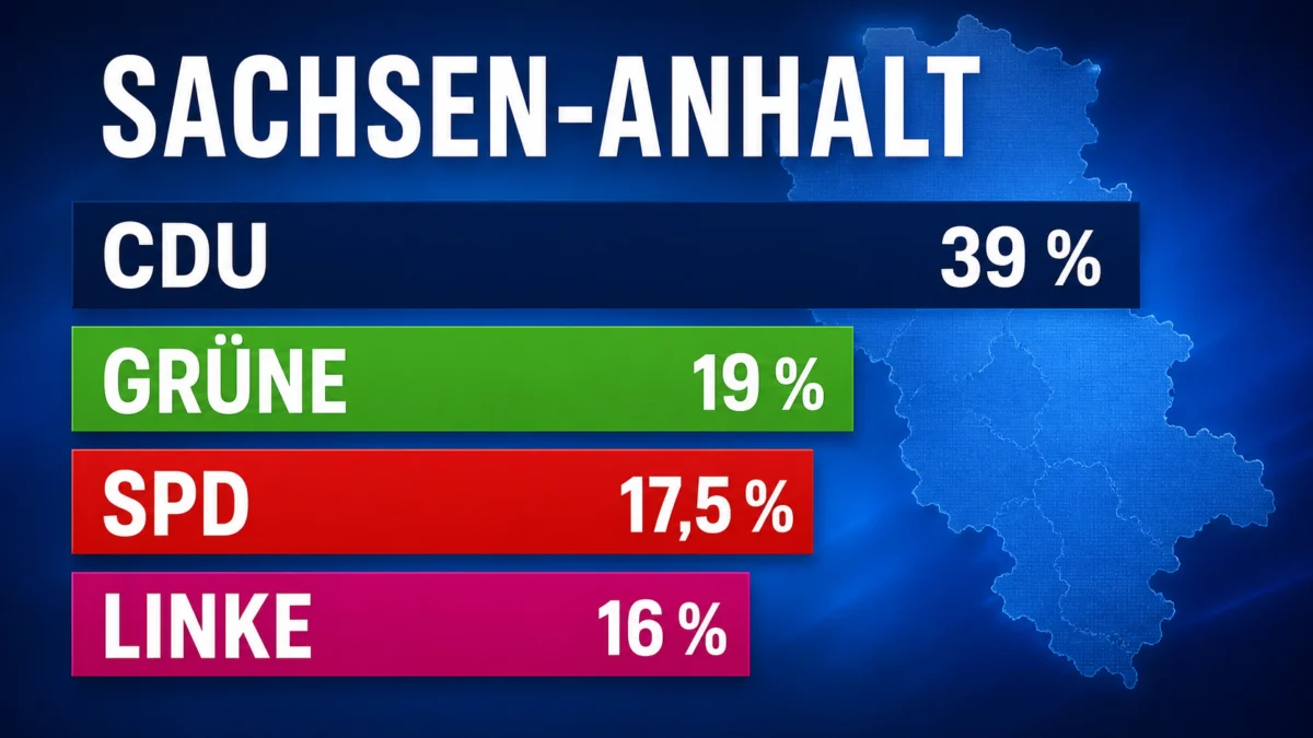 Sachsen-Anhalt: Sensationelle Trendwende – CDU führt wieder