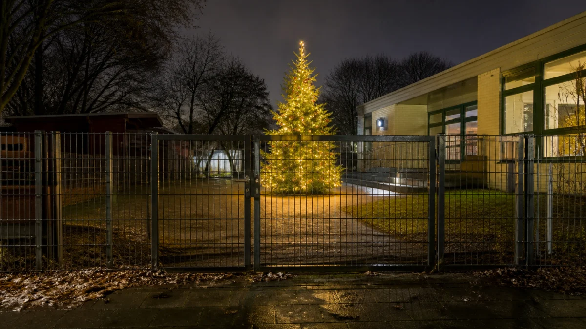 Gärtner stellte Weihnachtsbaum vor Kita auf und ist nun rechtskräftig wegen Hausfriedensbruch verurteilt