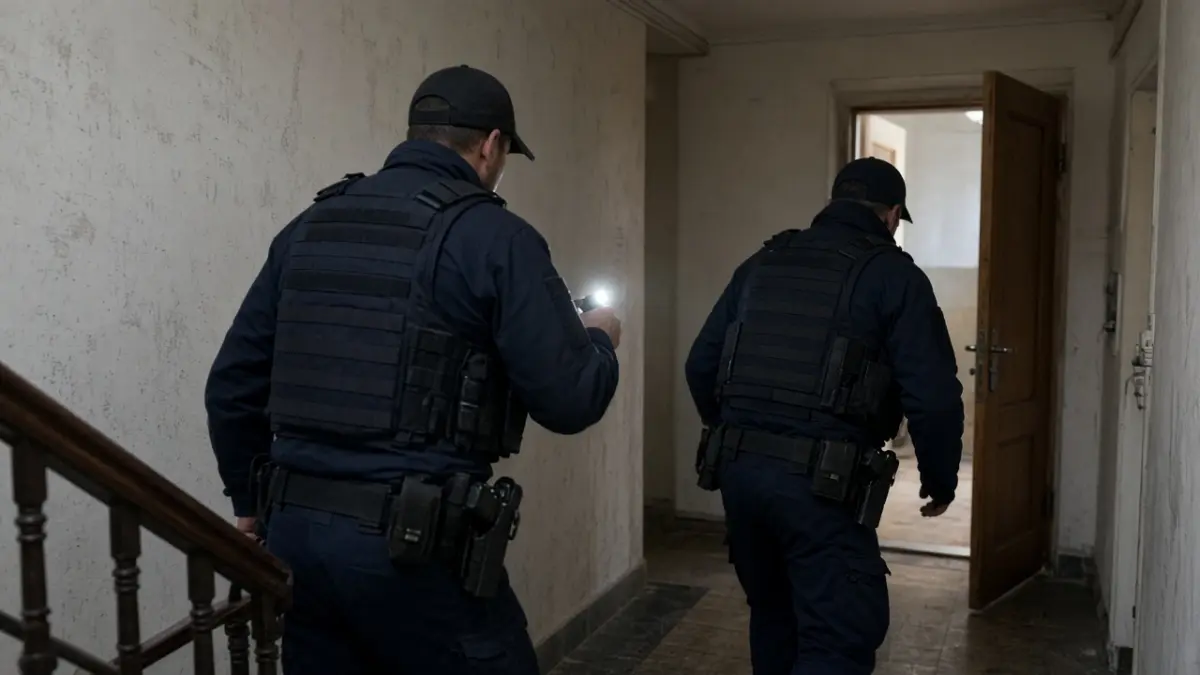 Symbolbild Polizeieinsatz Hausdurchsuchung